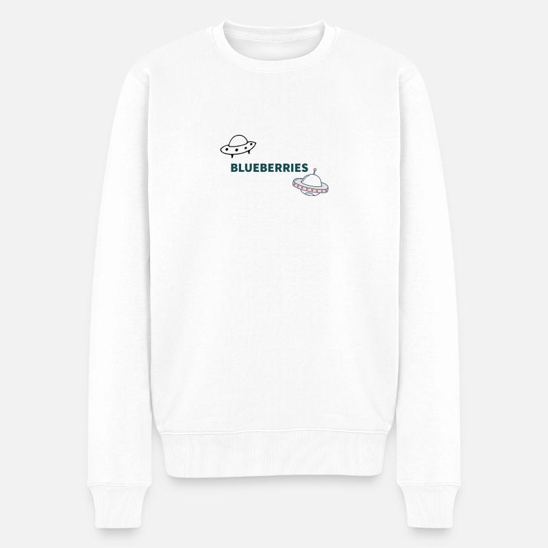 Ufoprint - Männer Premium Bio Pullover - Weiß