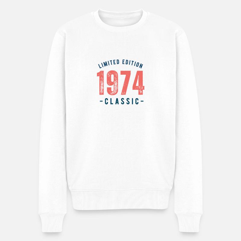 Année de construction: 1974 - Pull Premium bio Homme - blanc