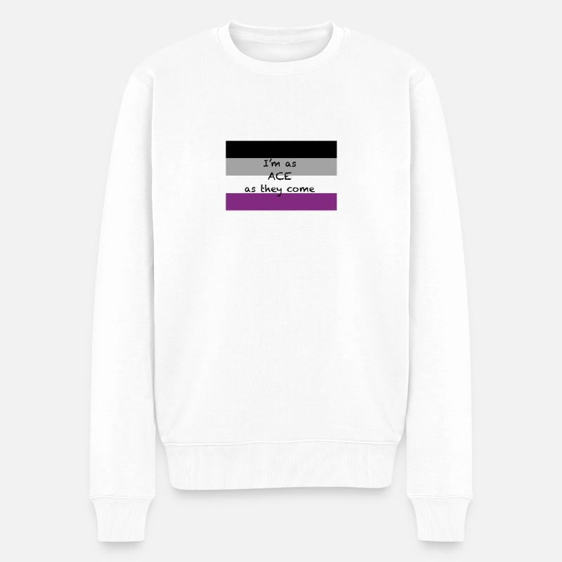 ASS - Männer Premium Bio Pullover - Weiß