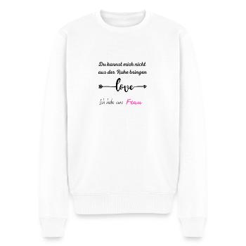 Lustiges Shirt für Männer & Frauen - Männer Premium Bio Pullover - Weiß - Vorne - Thijin (182cm)