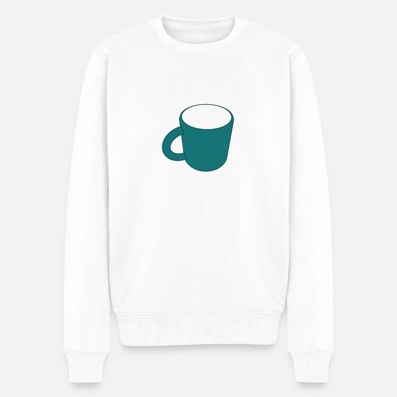 Tasse à café vide - Pull Premium bio Homme - blanc