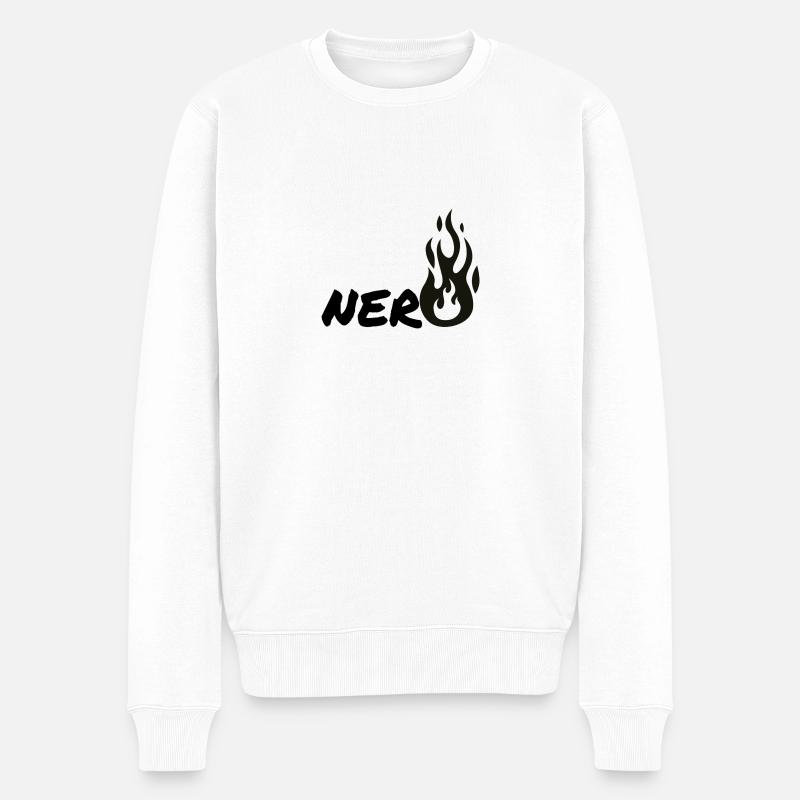 Nero - Männer Premium Bio Pullover - Weiß