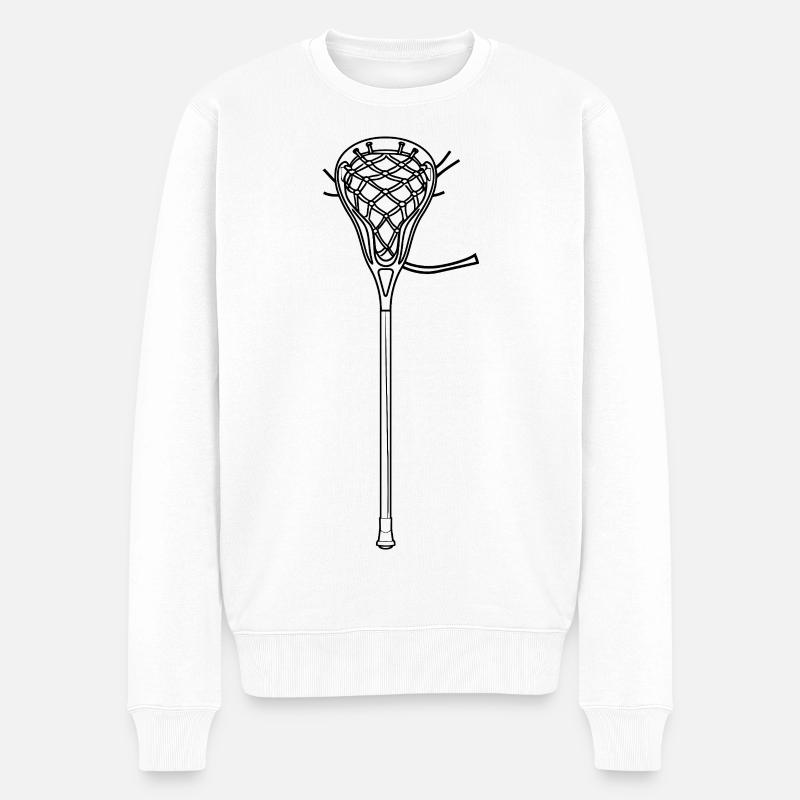 Bâtons de crosse - Pull Premium bio Homme - blanc