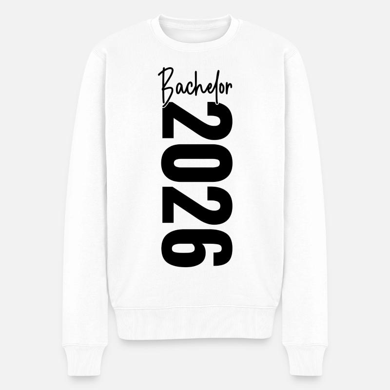 Bachelor 2026 - Männer Premium Bio Pullover - Weiß