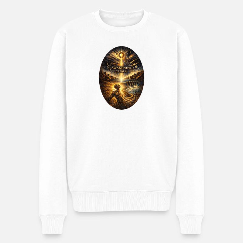 Éveil du Chaos - Pull Premium bio Homme - blanc