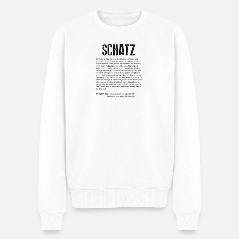 Définition du trésor - Pull Premium bio Homme - blanc