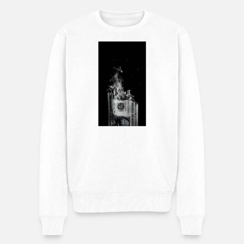 Dollerim Feuer - Männer Premium Bio Pullover - Weiß