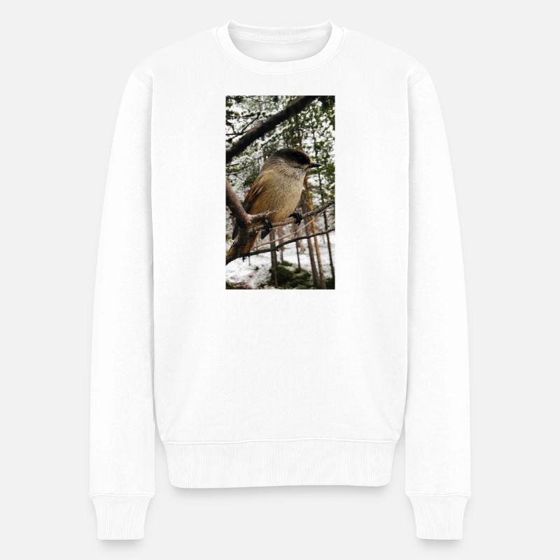 Jay - Männer Premium Bio Pullover - Weiß