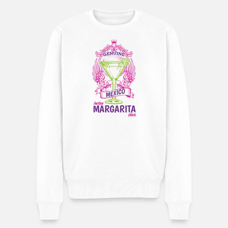 Gänseblümchen - Männer Premium Bio Pullover - Weiß