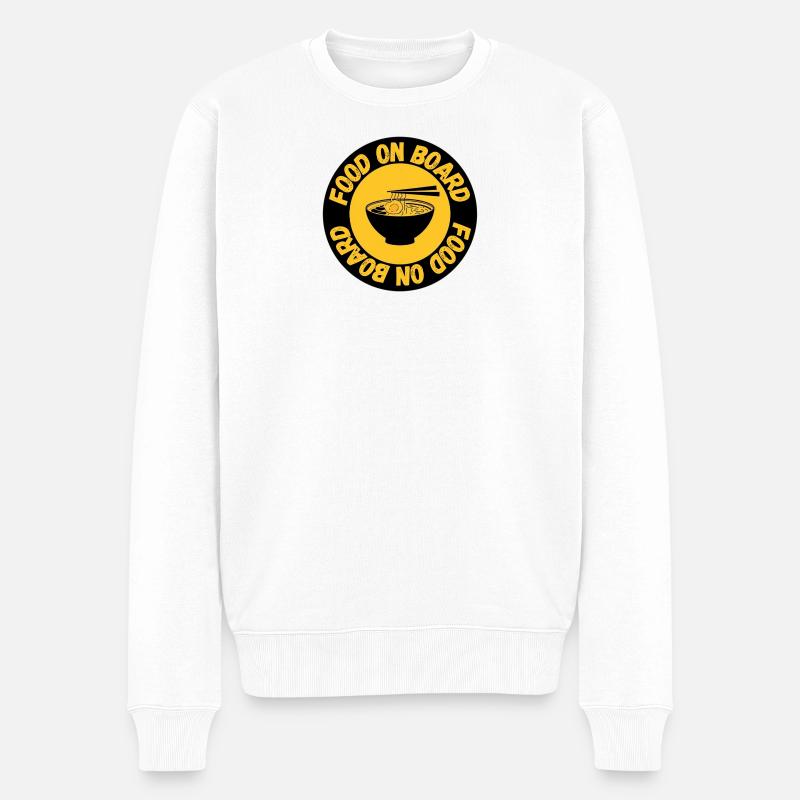 Ramen à bord - Pull Premium bio Homme - blanc
