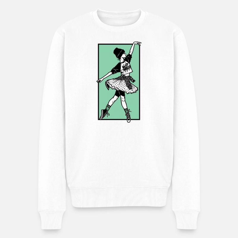 Danseuse #2 - Pull Premium bio Homme - blanc