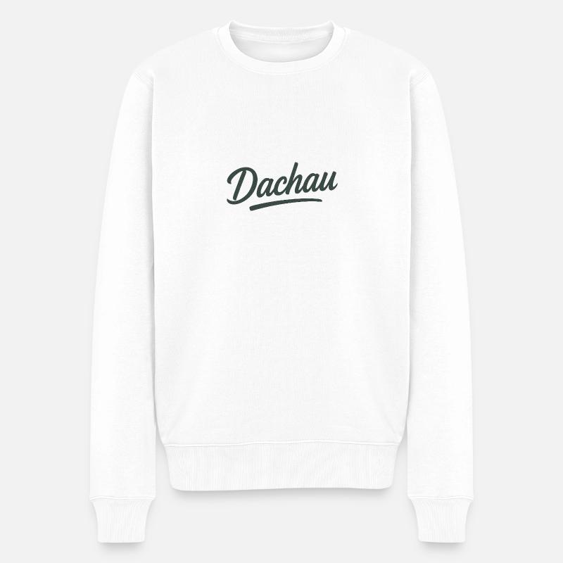 Dachau - Männer Premium Bio Pullover - Weiß