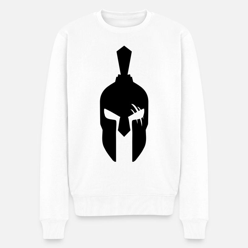 Casque Spartan - Pull Premium bio Homme - blanc