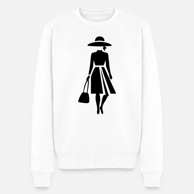 Un style de femme chic - Pull Premium bio Homme - blanc