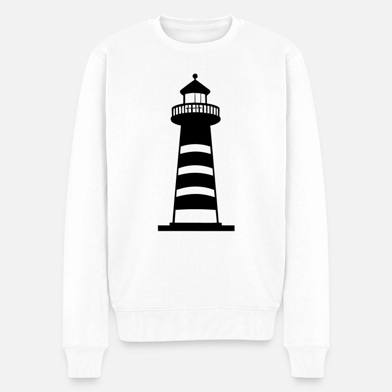 Phare - Pull Premium bio Homme - blanc