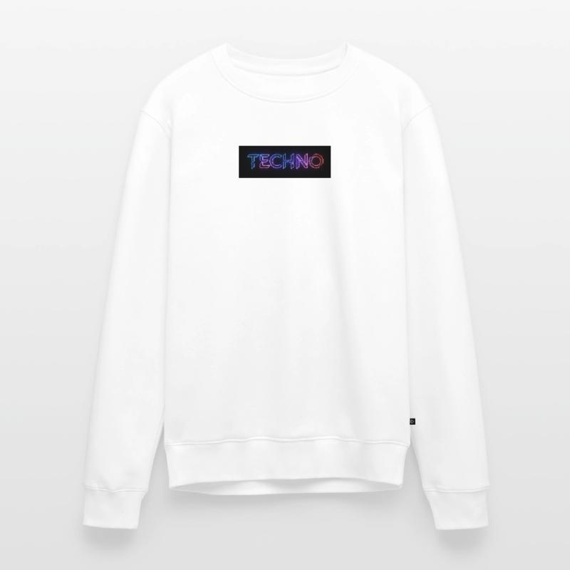 Texte de bug techno néon Pull Premium bio Homme