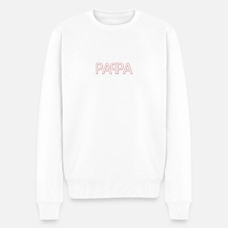 pappa - Pull Premium bio Homme - blanc