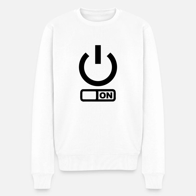 Power - Pull Premium bio Homme - blanc