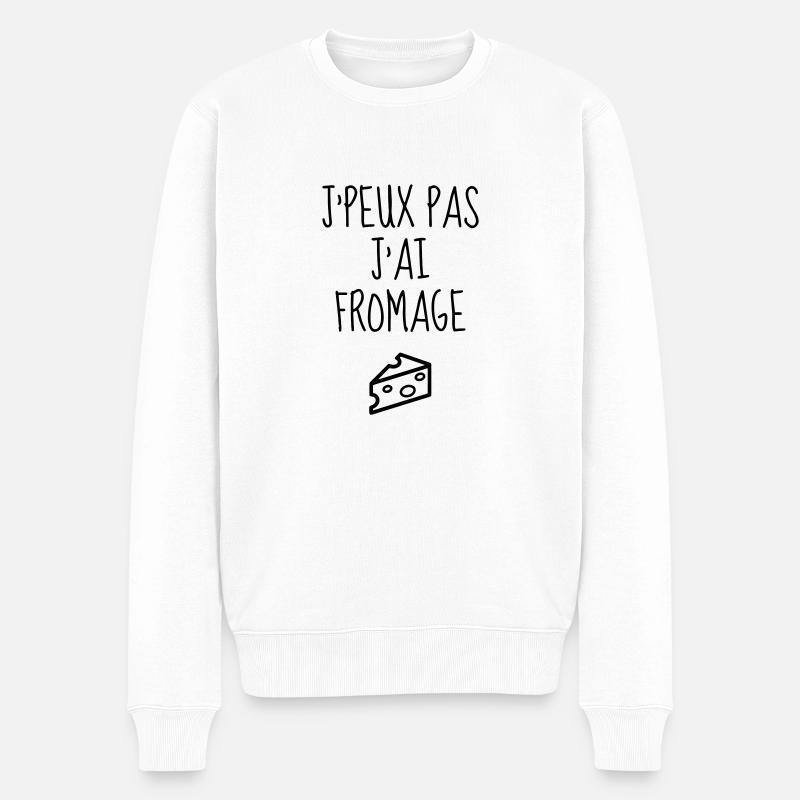Fromager / Fromage / Travail / Métier / Job - Pull Premium bio Homme - blanc