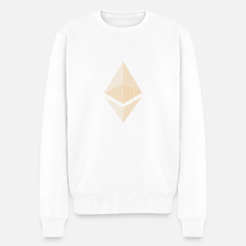 ETH - Männer Premium Bio Pullover - Weiß