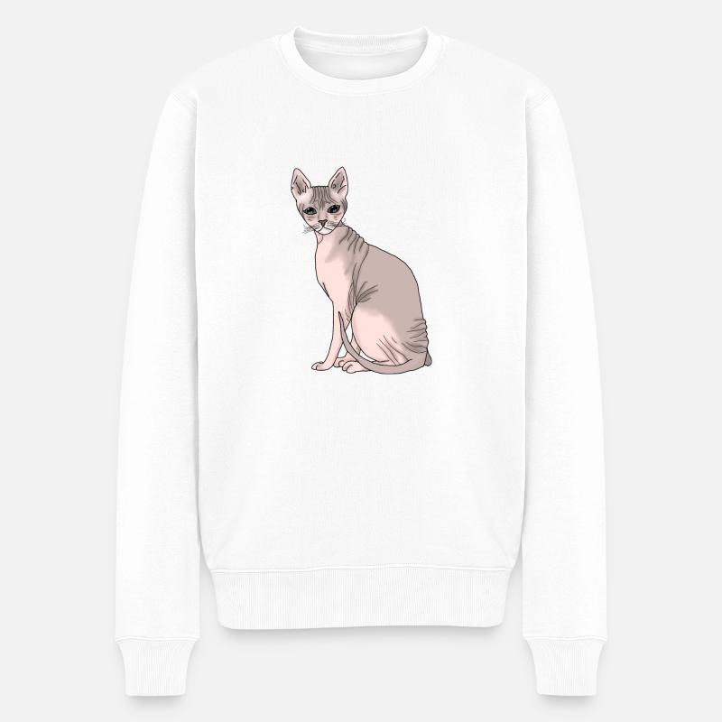 Sphynx - Pull Premium bio Homme - blanc