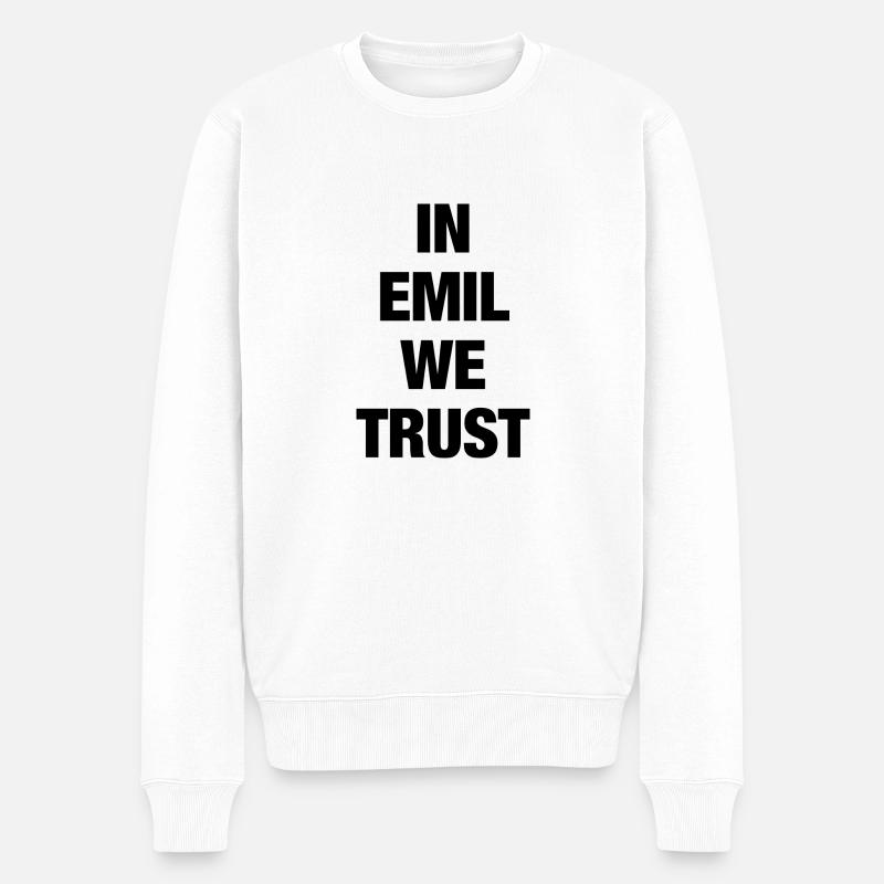 EMIL - Männer Premium Bio Pullover - Weiß