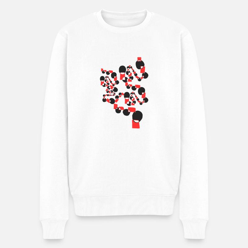 Lengua^n V.T-shirt - Männer Premium Bio Pullover - Weiß