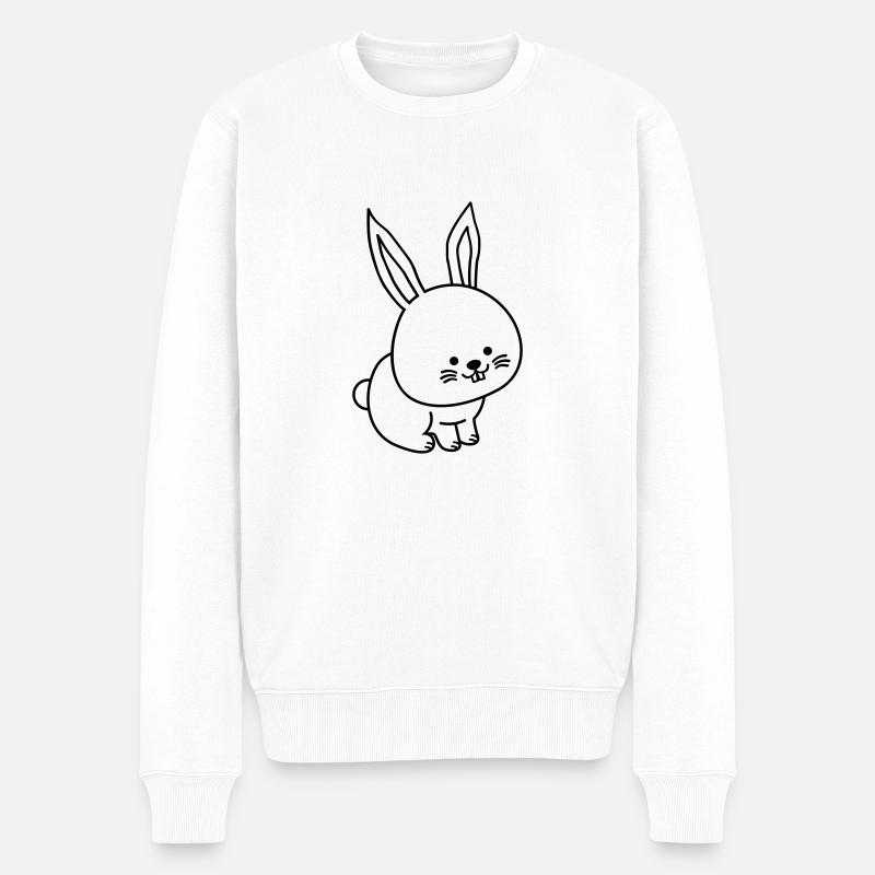 lièvre - Pull Premium bio Homme - blanc
