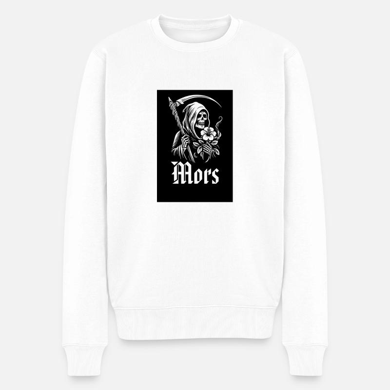 Sensenmann - Männer Premium Bio Pullover - Weiß