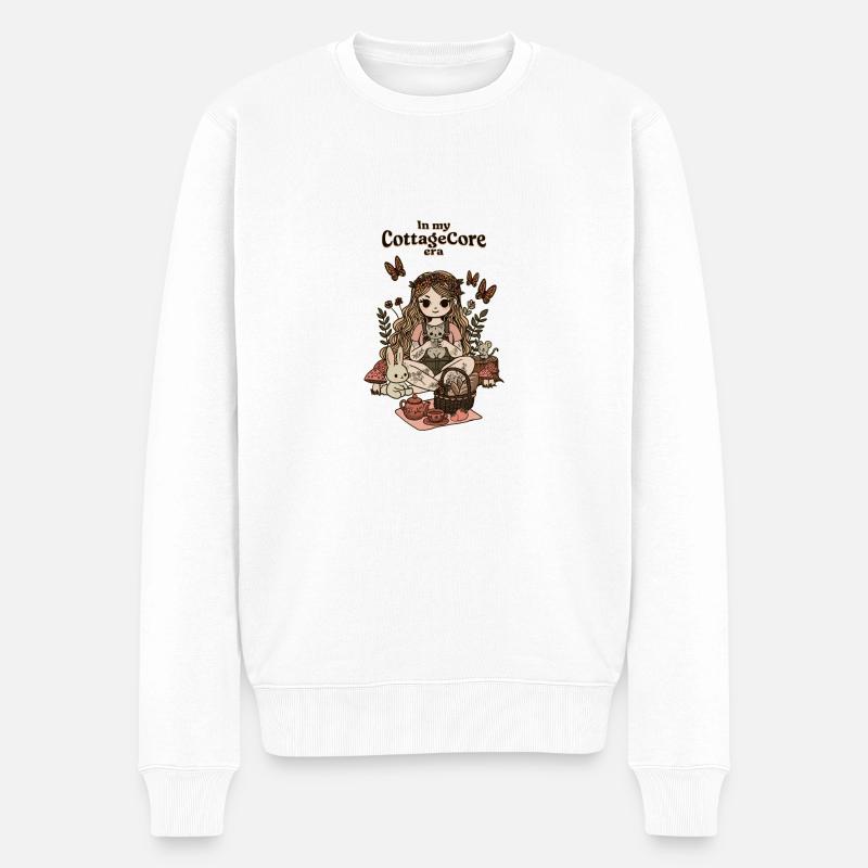 L’ère CottageCore - Pull Premium bio Homme - blanc