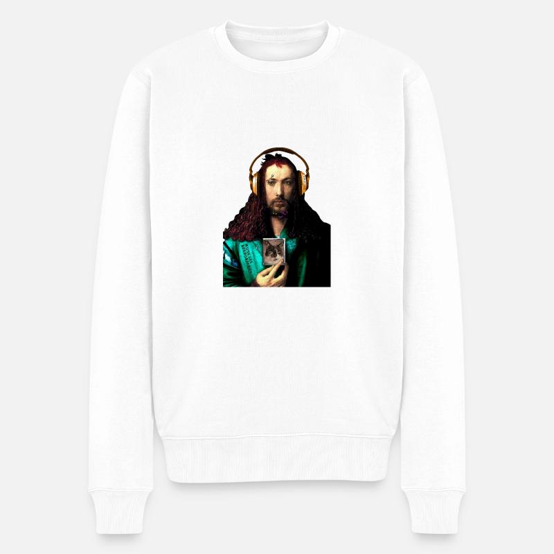 Albrecht Dürer - Männer Premium Bio Pullover - Weiß