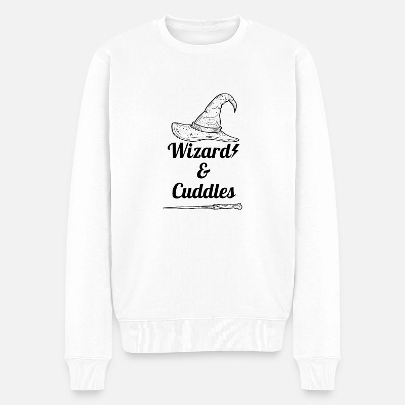 Câlins de sorcier - Pull Premium bio Homme - blanc