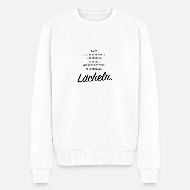 Skala der Ausbildung - Männer Premium Bio Pullover - Weiß