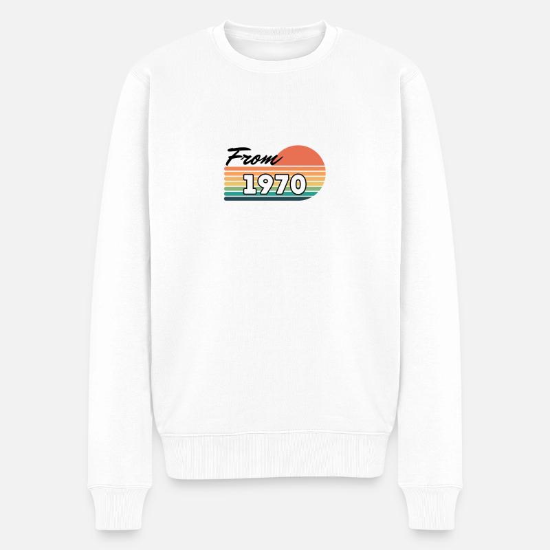 From 1970 - Pull Premium bio Homme - blanc