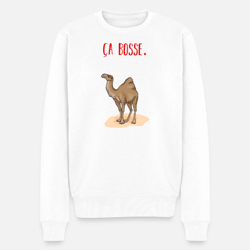 Ça bosse - Pull Premium bio Homme - blanc