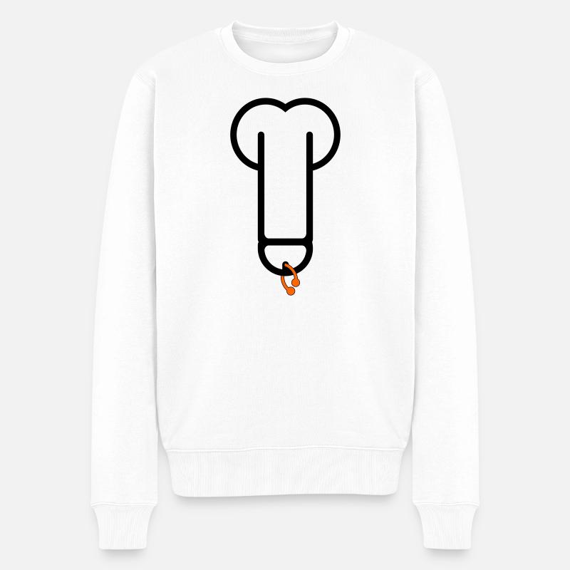 pierceddick2 - Pull Premium bio Homme - blanc