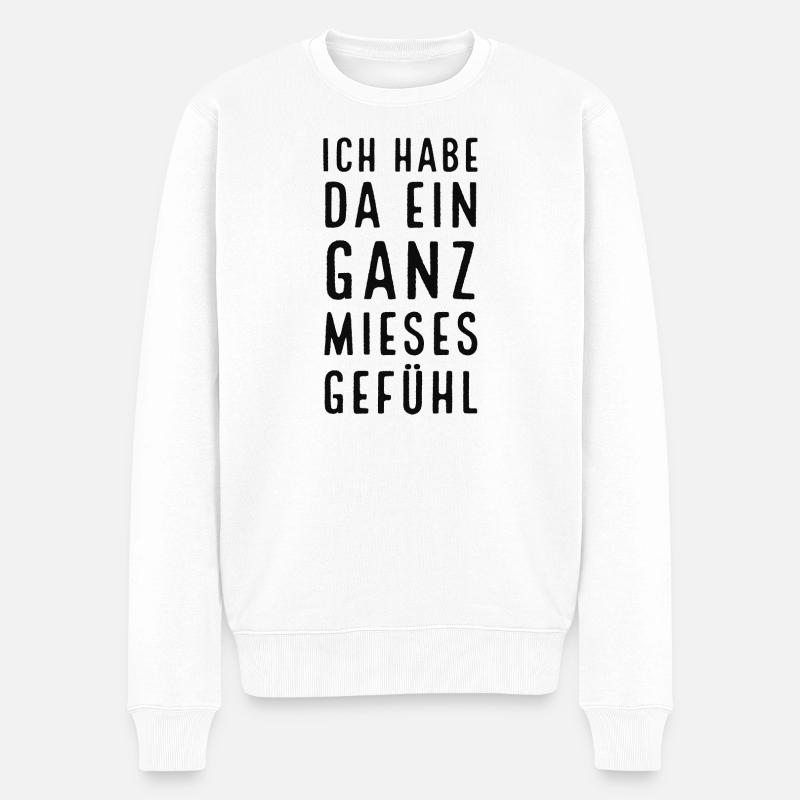 Science Fiction Film-Zitat - Sci-fi Spruch - Männer Premium Bio Pullover - Weiß