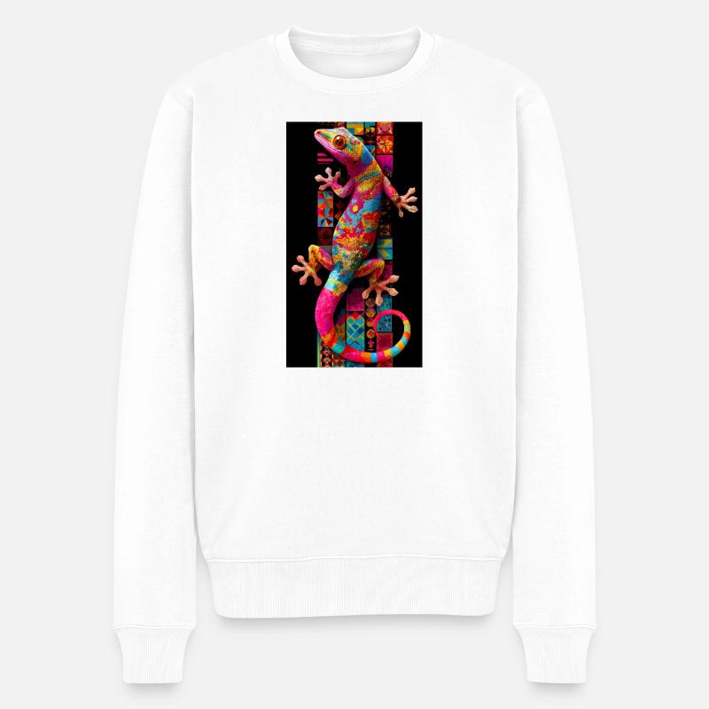 Gecko - Pull Premium bio Homme - blanc