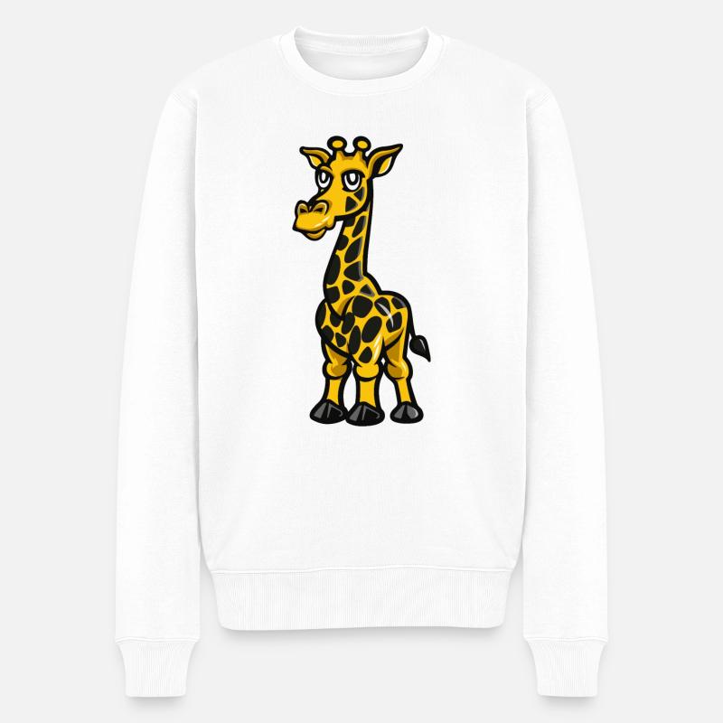 Bande dessinée Girafe - Pull Premium bio Homme - blanc