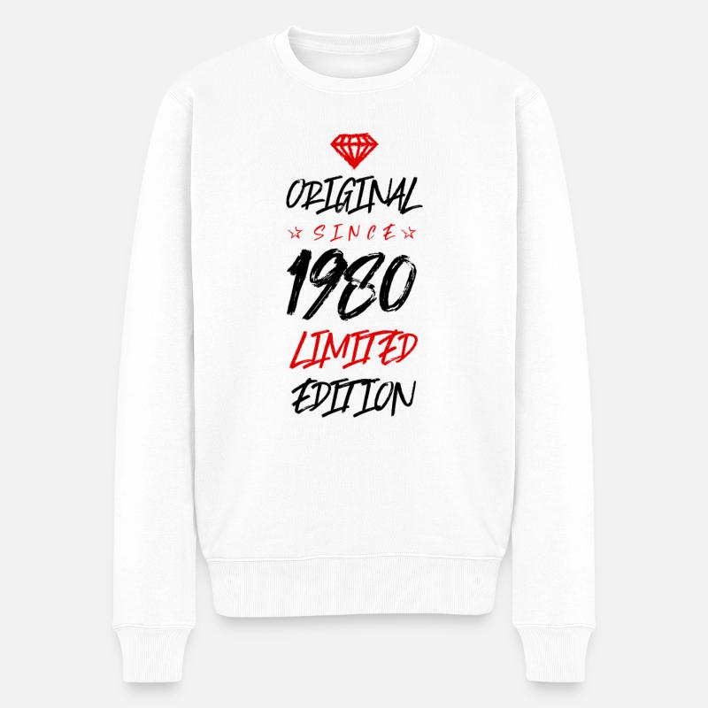 1980 Édition limitée - Pull Premium bio Homme - blanc