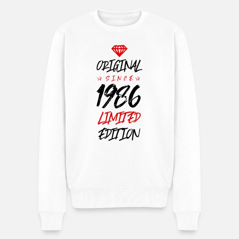 1986 Édition limitée - Pull Premium bio Homme - blanc