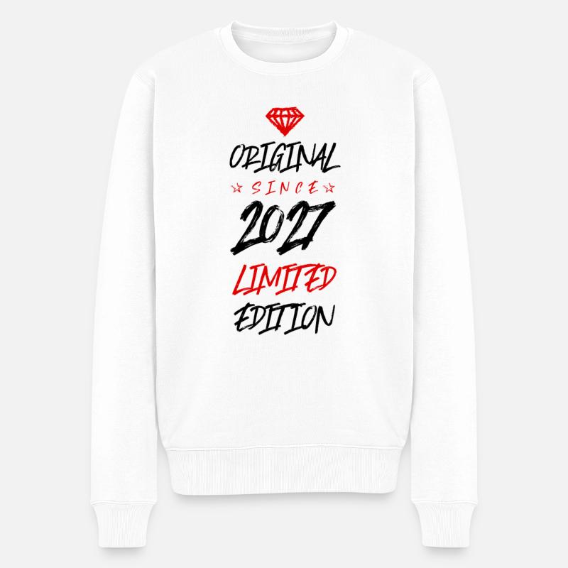 2027 limited edition - Männer Premium Bio Pullover - Weiß