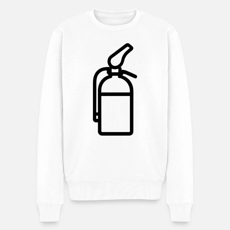 Feuerlöscher - Männer Premium Bio Pullover - Weiß