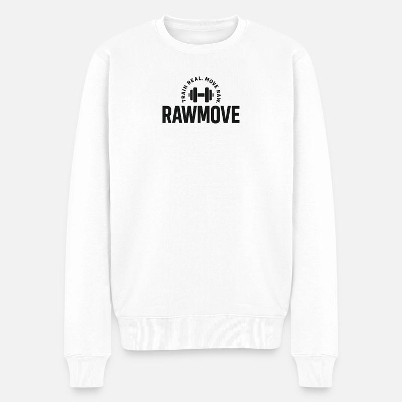 RAWMOVE - Pull Premium bio Homme - blanc