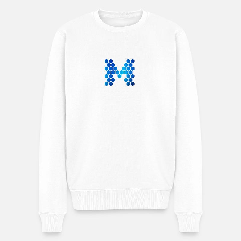 m hex logo - Pull Premium bio Homme - blanc
