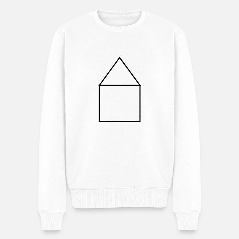 haus2 - Männer Premium Bio Pullover - Weiß