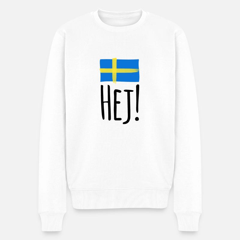 Hej Svenska Ting - Männer Premium Bio Pullover - Weiß
