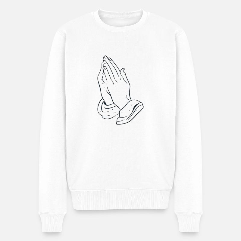 prie prie - Pull Premium bio Homme - blanc