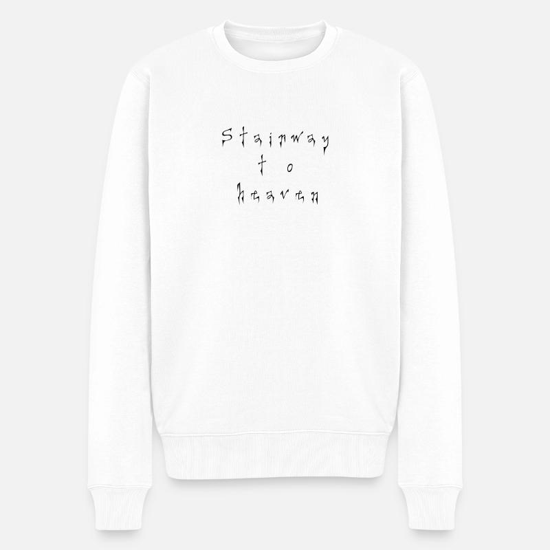 Stairway to Heaven - Pull Premium bio Homme - blanc