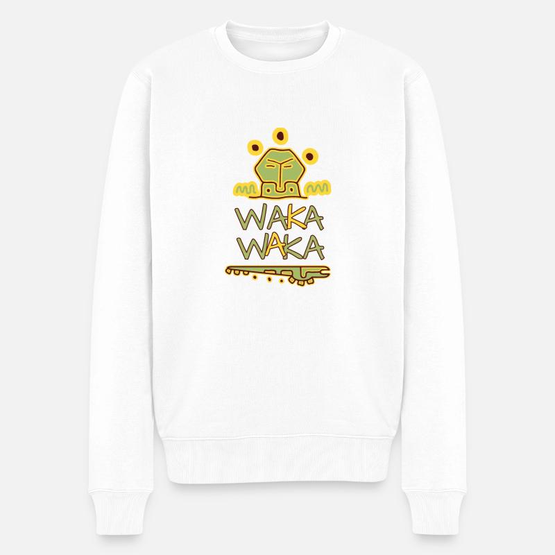 waka waka - Pull Premium bio Homme - blanc